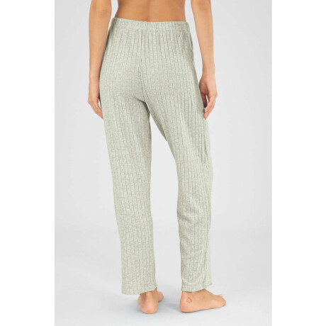Pantalon rib grueso menta Verde claro
