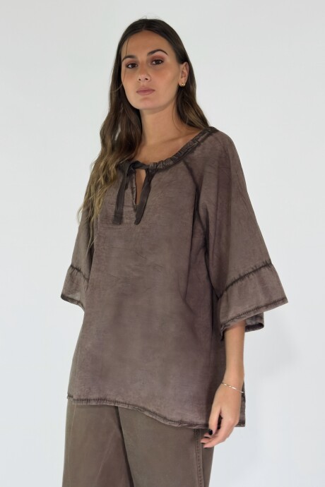 BLUSA BRERA Chocolate