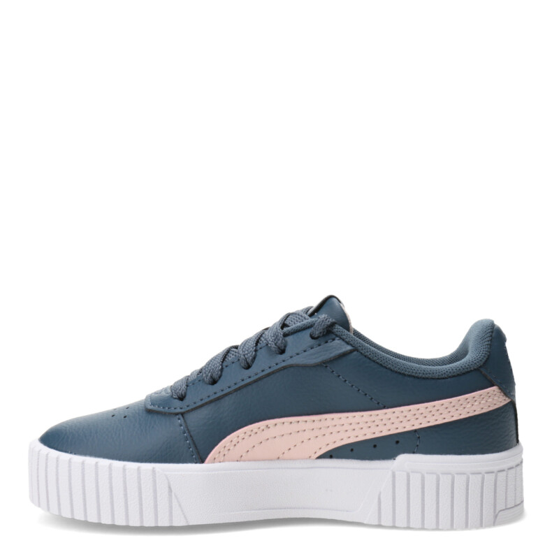 Championes de Niños Puma Carina 2.0 Azul Petroleo - Rosado
