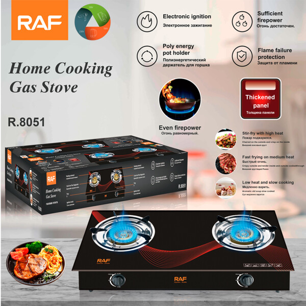 Anafe A Gas Encimera 2 Quemadores R8051 ANAFE RAF 2 QUEMADORES A GAS R8051