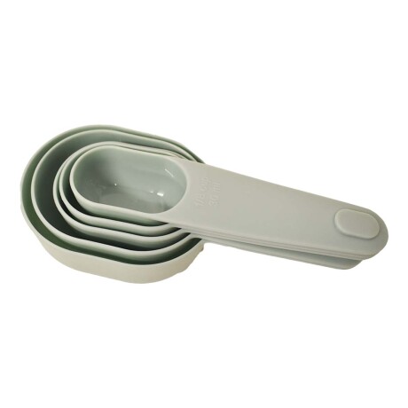 Kit 5 Cucharas Medidoras para Cocina en Varias Medidas Verde