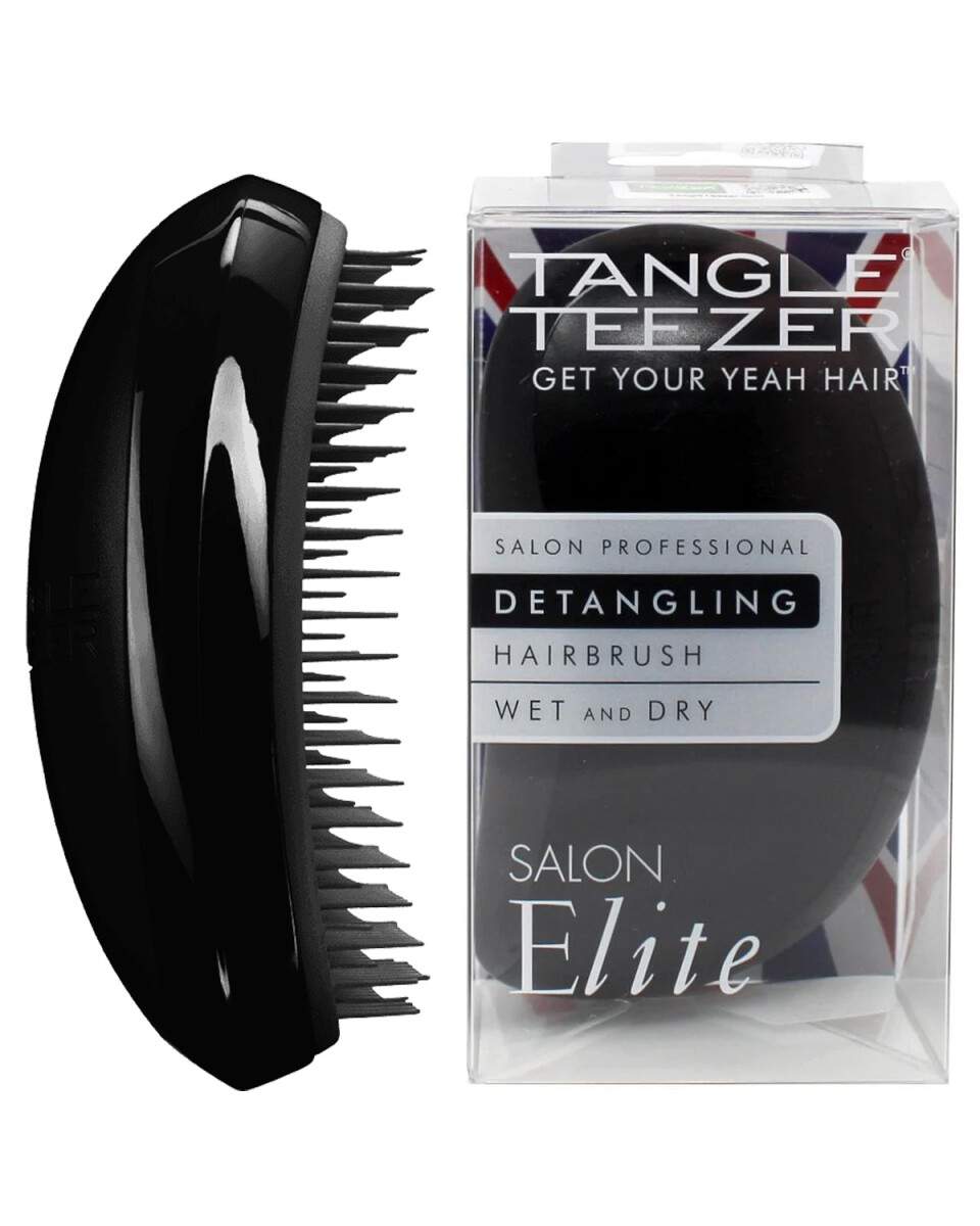 Cepillo para Desenredar Tangle Teezer Salon Elite - Midnight Black 