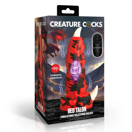 Dildo Vibrador con Control Red Talon Creature Cocks Dildo Vibrador con Control Red Talon Creature Cocks