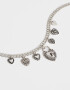 Collares Cortos Collar Multidijes Antique - Plateado