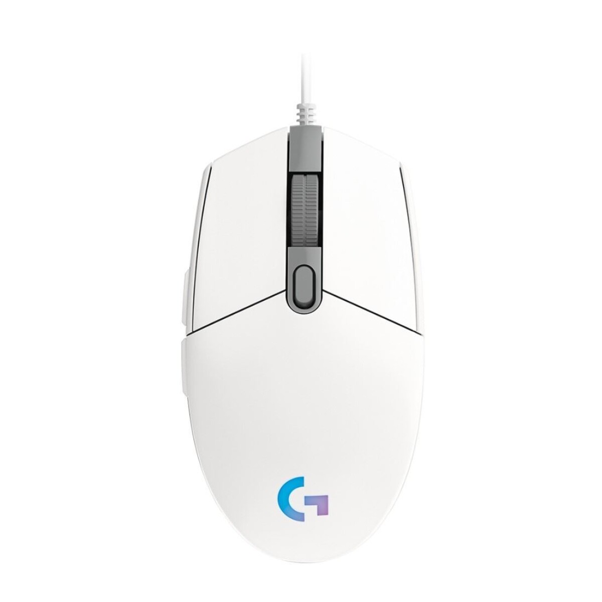 Logitech Mouse G203 Gaming Blanco Lightsync 