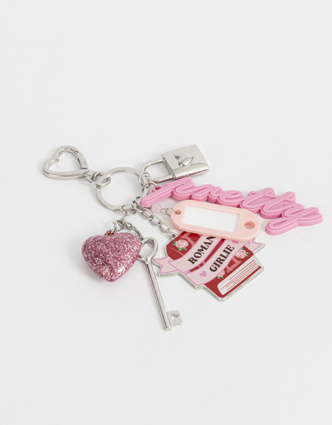 Llavero Metal Llavero Y Charm "in My Romance Era" - Combinacion Multicolor