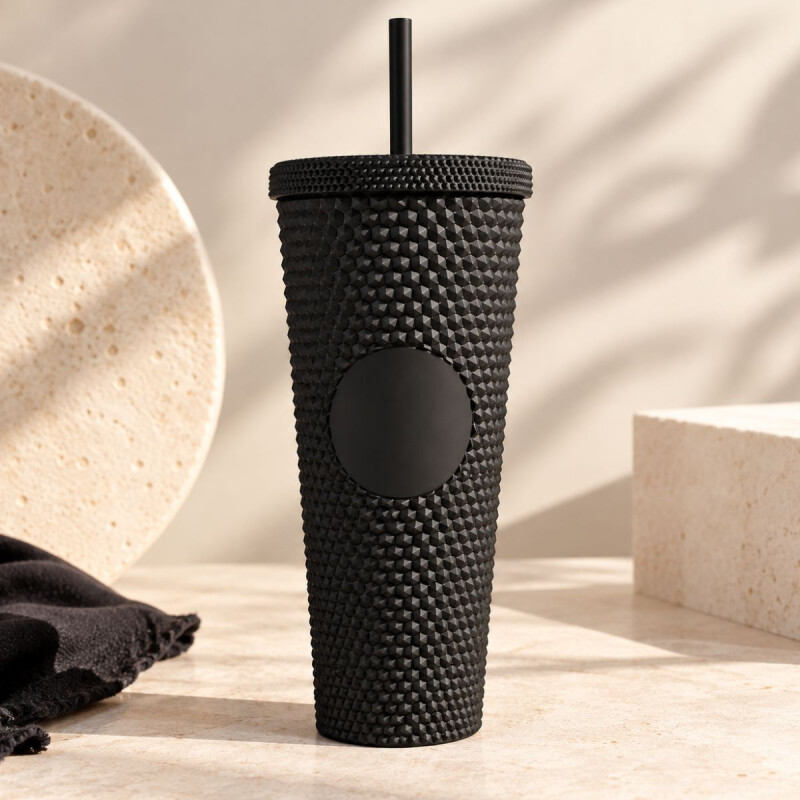Vaso Viral Liso Negro