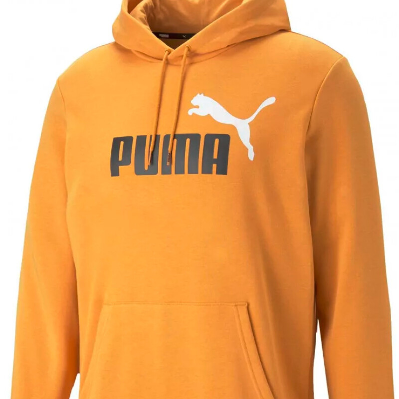 M ESS+2 COLOR BIG LOGO HOODIE TR Crema