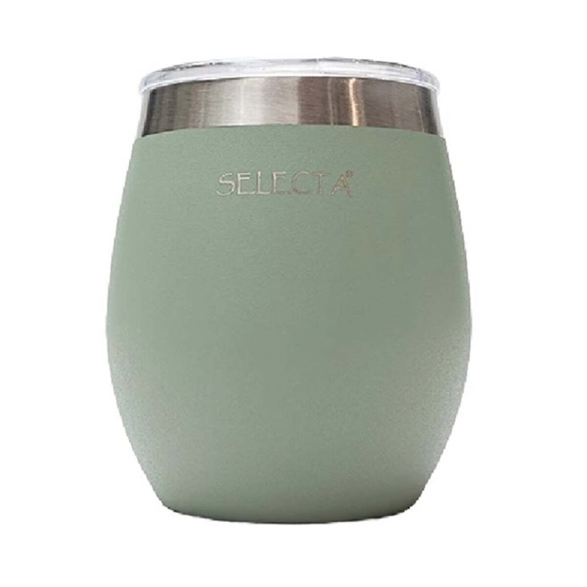 Mate Térmico Aqua en Acero Inox Doble Pared 240Ml con Tapa - Verde Oliva 