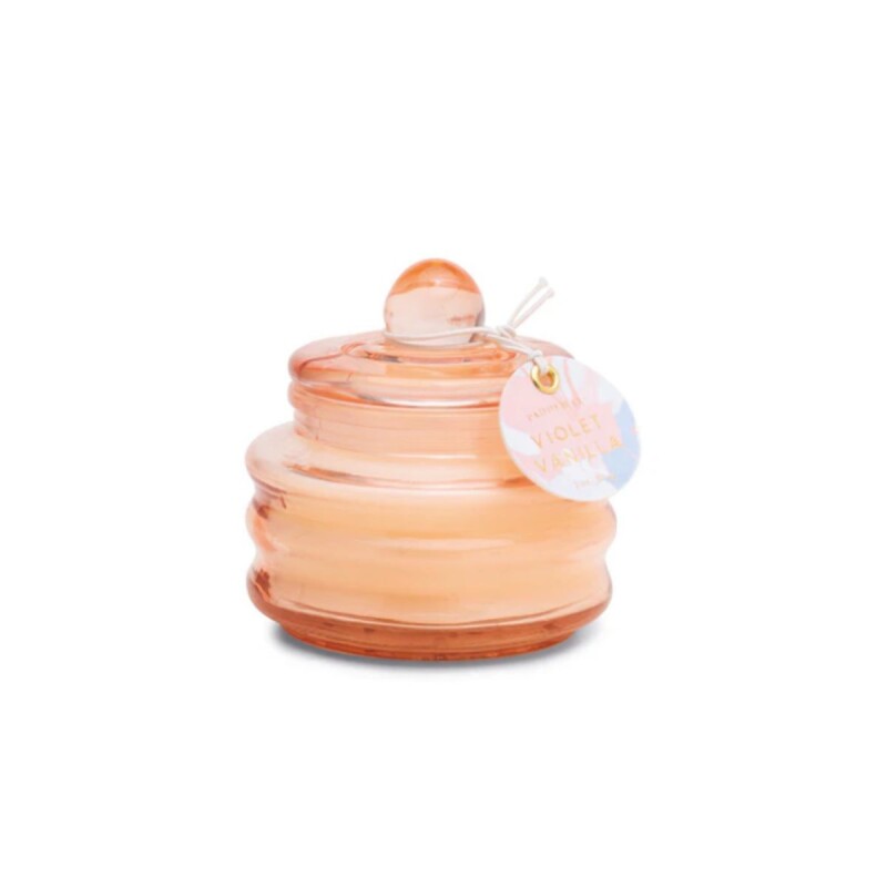 Vela aromática de vidrio Pink - violet vanilla