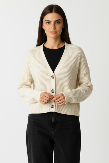 Cardigan Ahualoa Crudo / Natural