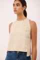TOP CITRIC Rayas Beige