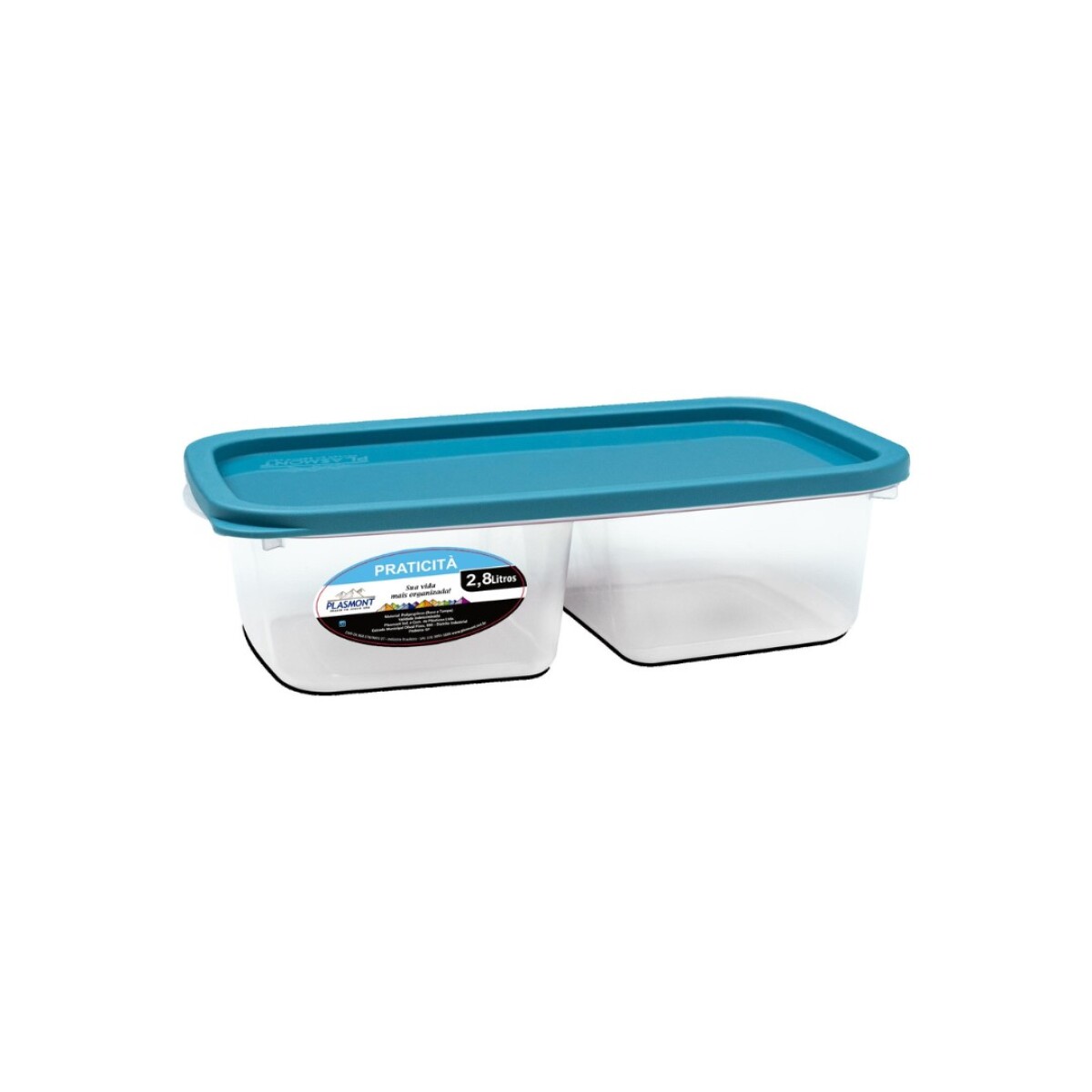 VIANDA RECIPIENTE ALIMENTOS DOBLE 2,8 LITROS 