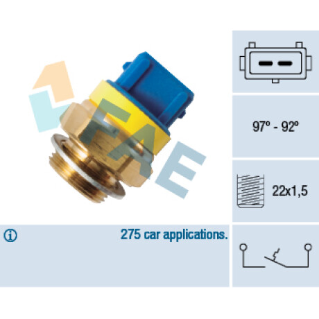 BULBO INTERRUPTOR - ELECTRO CITROEN PEUGEOT FIAT FACET 75122 97-92 FAE BULBO INTERRUPTOR - ELECTRO CITROEN PEUGEOT FIAT FACET 75122 97-92 FAE