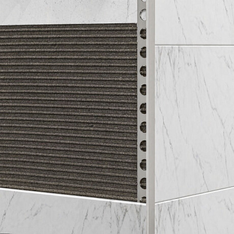 Perfil De Aluminio Mate En L 10Mm 2.6 Mts Plata Mate Aluamcer 000