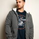 Campera Felpa y Corderito Grey