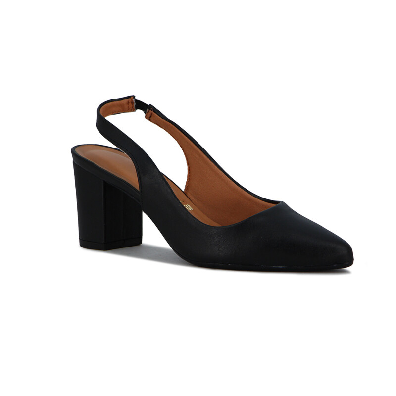 Zapato Clásico Mujer Vizzano Taco Bajo Negro