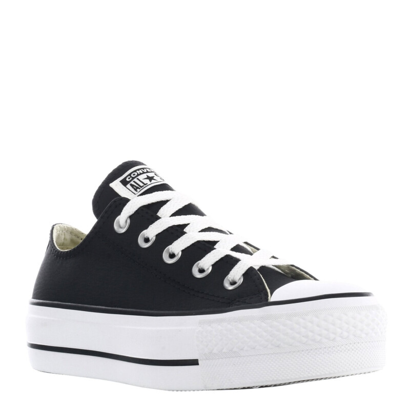 Championes Unisex Converse Plataforma Chuck Taylor Lift Negro - Blanco