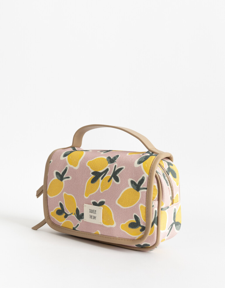 Porta Cosméticos Portacosméticos Con Solapa - Estampado Flores