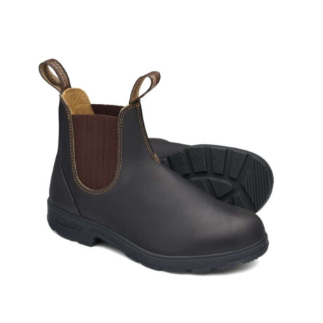 Botas Blundstone Elastic Side V Cut Marrón Oscuro