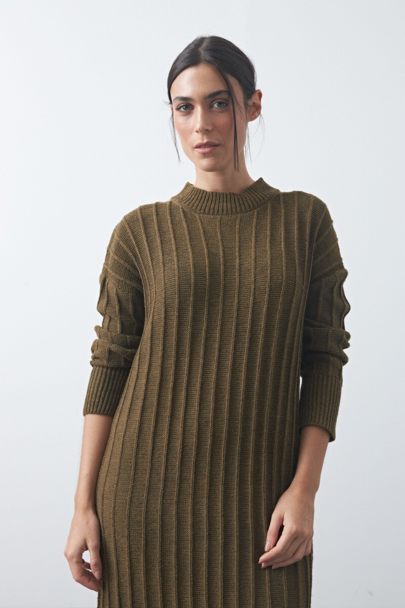 VESTIDO SIMEON Verde Musgo