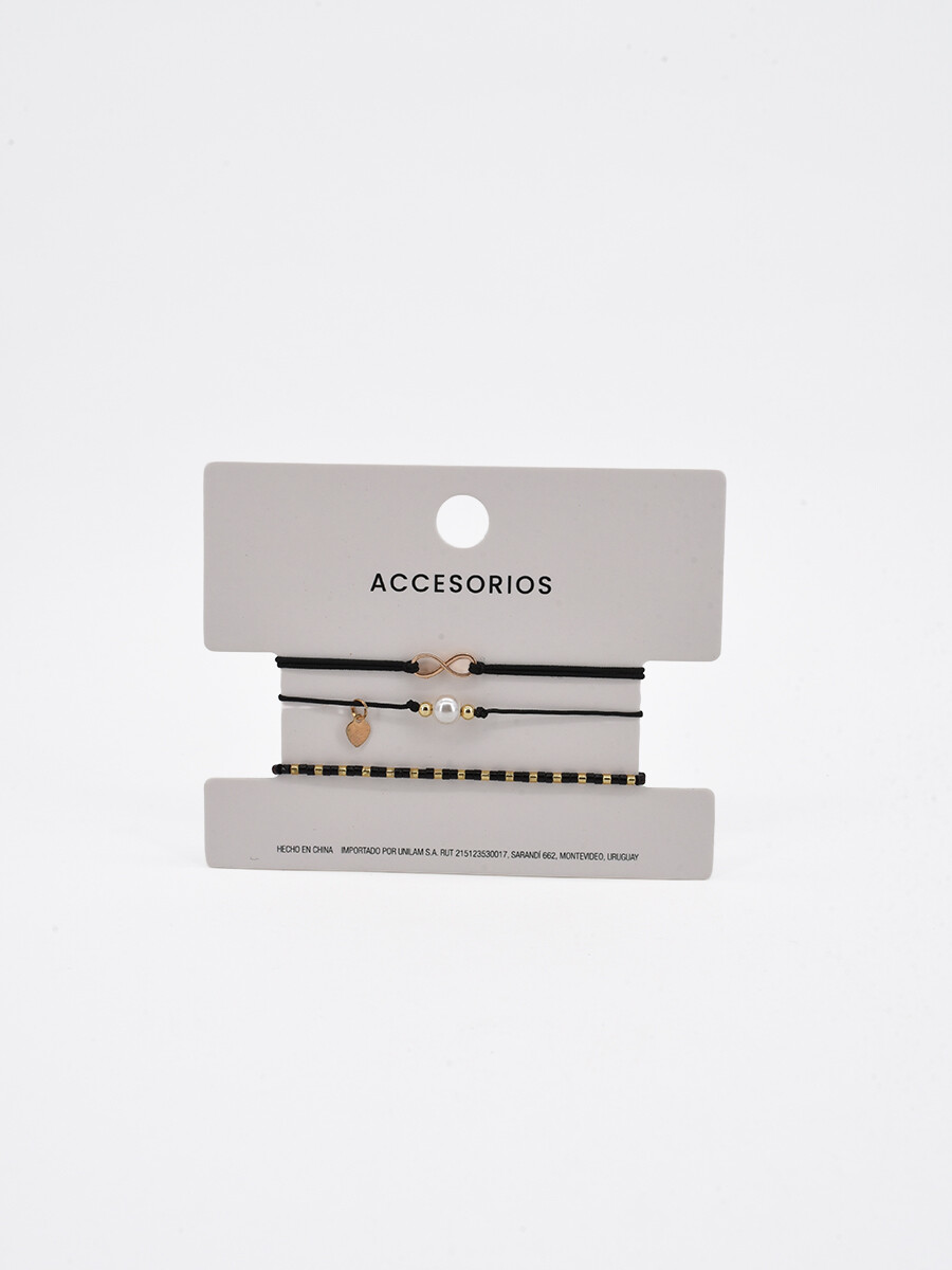 PULSERA ISA PACK X 3 - VARIANTE 1. 