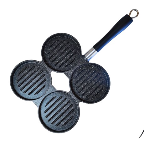 Sartén para hamburguesas Comet 4 moldes Negro