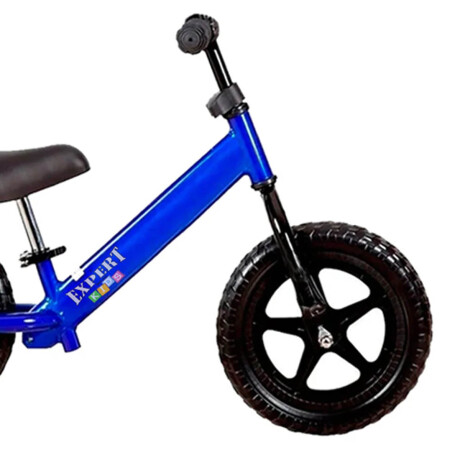 Bicicleta De Metal Sin Pedales P/ Niños Ruedas Goma Azul