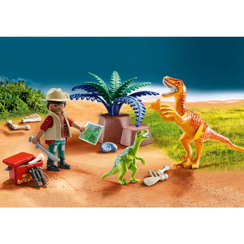 Dinos: maletín de dinosaurios y explorador Dinos: maletín de dinosaurios y explorador