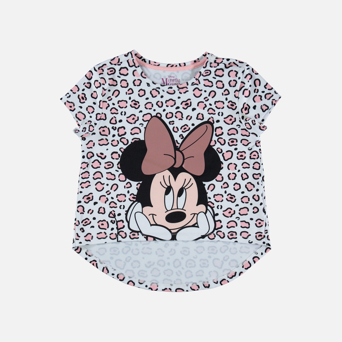 T-shirt de niña animal print Minnie - BLANCO 