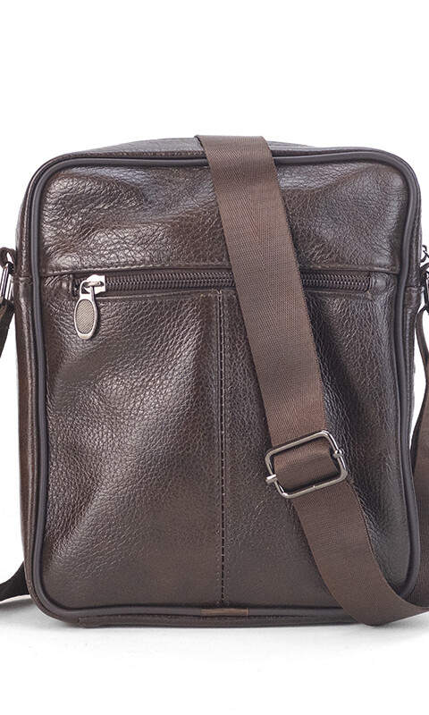 MORRAL CUERO TACUME CHOCOLATE
