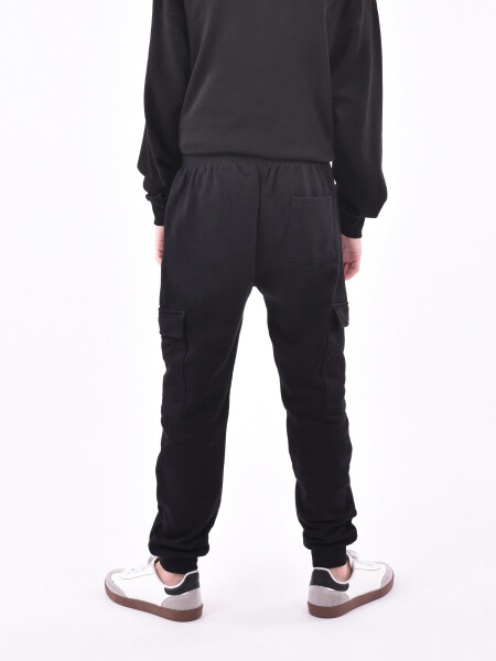 PANTALÓN CARGO GAEL NEGRO