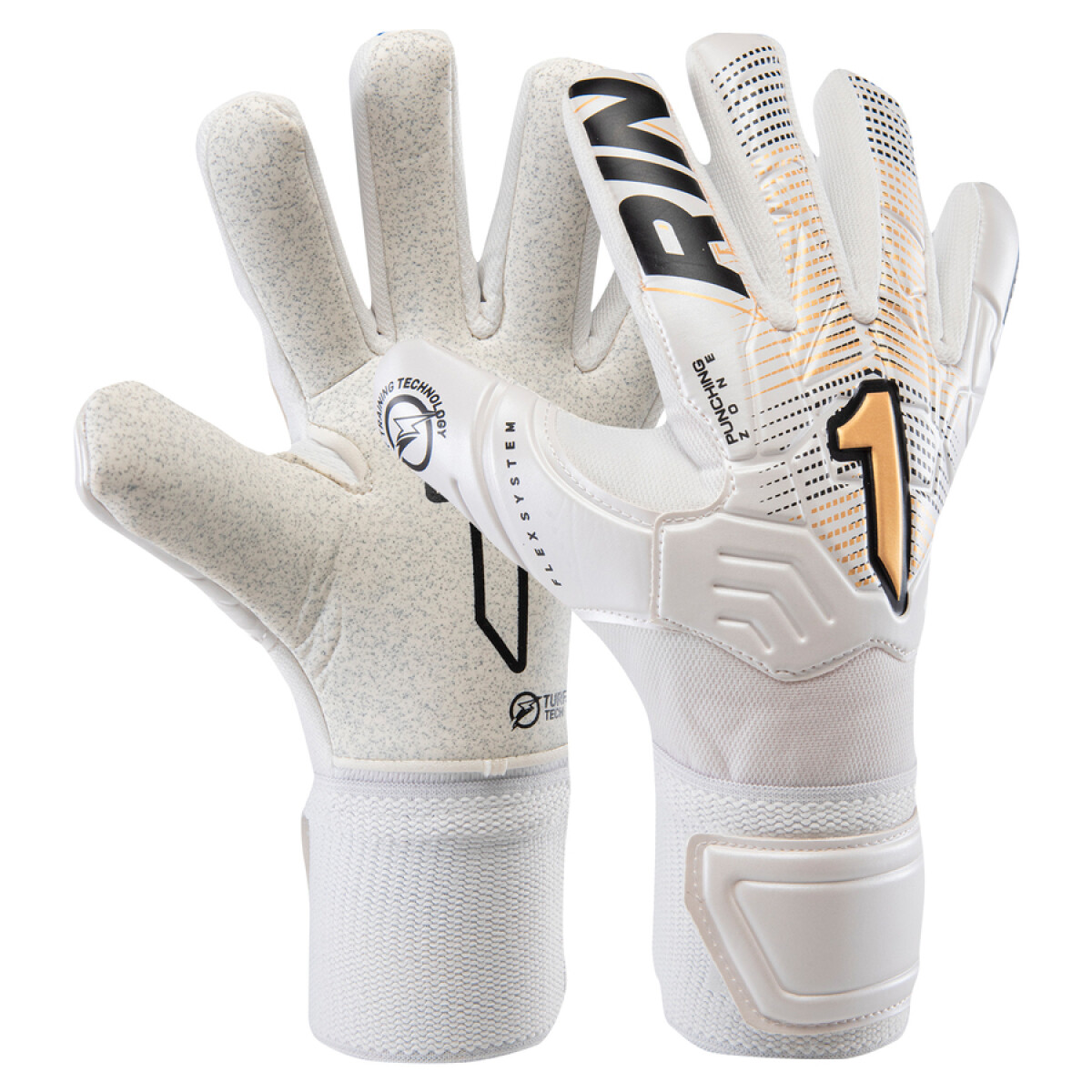 Guante Rinat Futbol Hombre Egotiko Stellar Training Blanco-Oro - S/C 