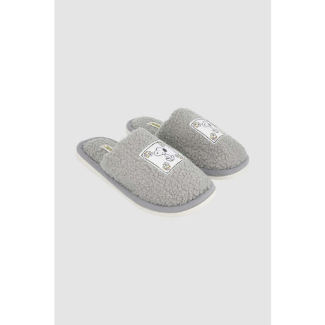 Pantufla snoopy Negro
