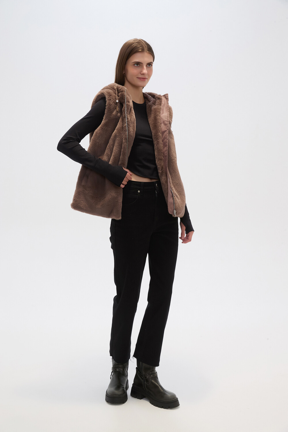 Chaleco Chery Taupe / Mink / Vison