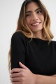 Sweater cuello bote NEGRO