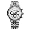 Reloj Raymond Weil Freelancer Men's Automatic Chronograph en acero con esfera blanca Reloj Raymond Weil Freelancer Men's Automatic Chronograph en acero con esfera blanca