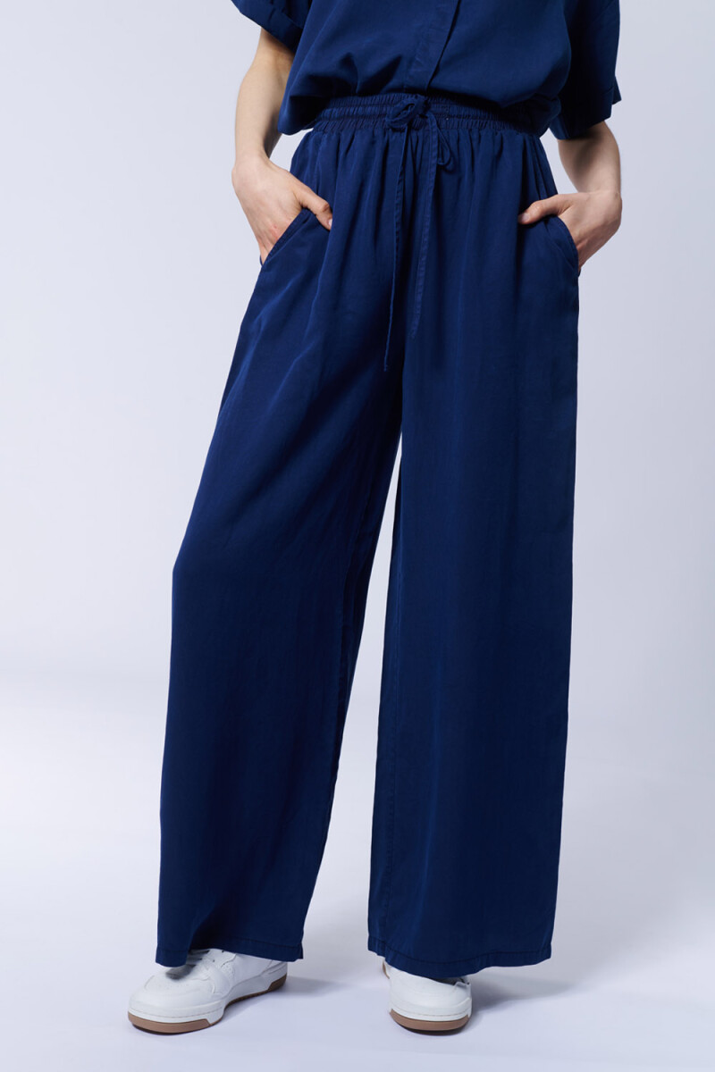Pantalón Lyocel Azul