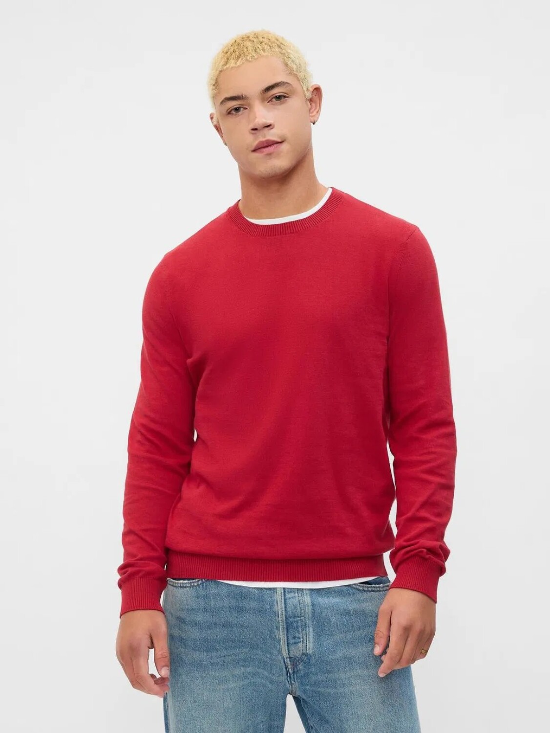 Rojo Buzos De Hombre Cuello Redondo Buzo Tommy Hilfiger Rojo Hotsell