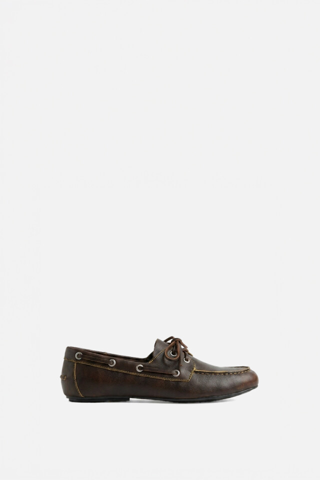 Mocasin acordonado chocolate