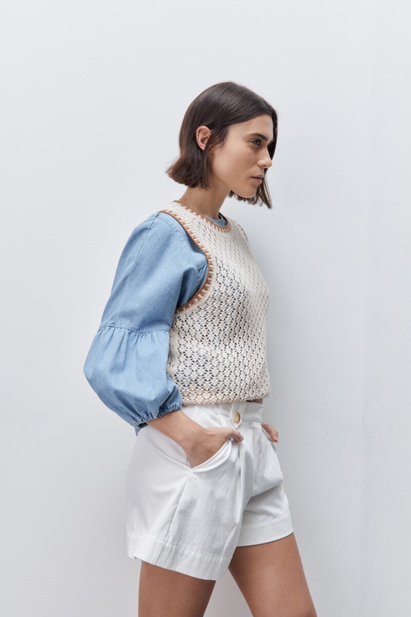 SHORT SOLI Blanco