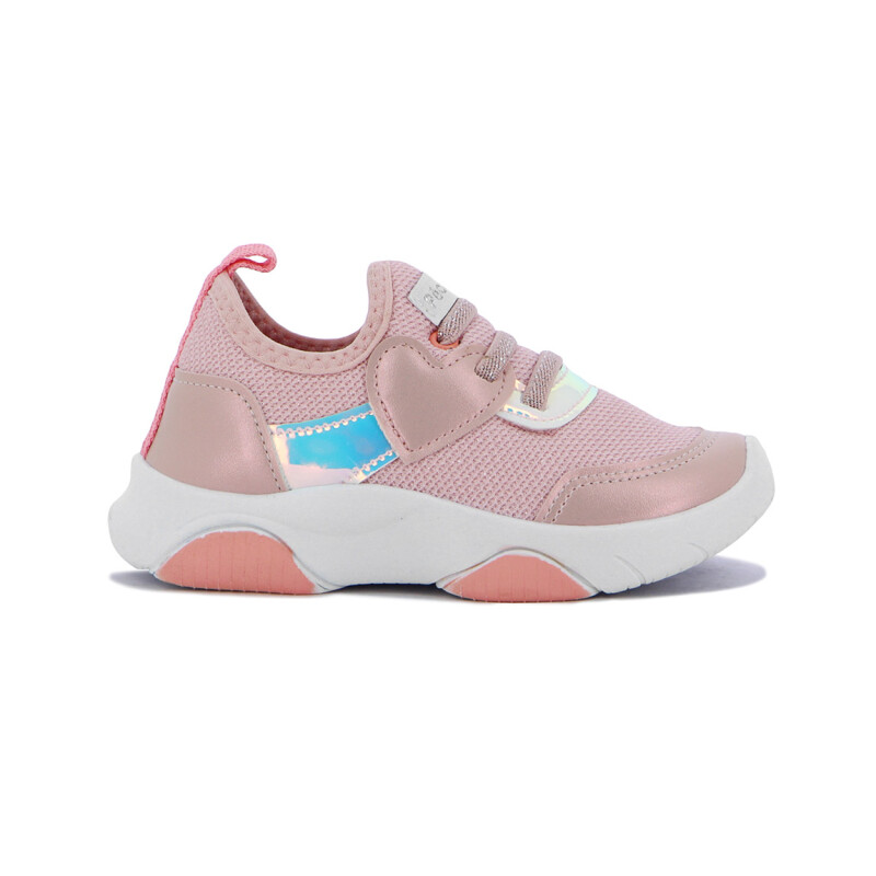 Pe Com Pe Calzado Deportivo Niña Acordonado C/ Elast - Rosa Claro/blanco Rosa Claro-blanco