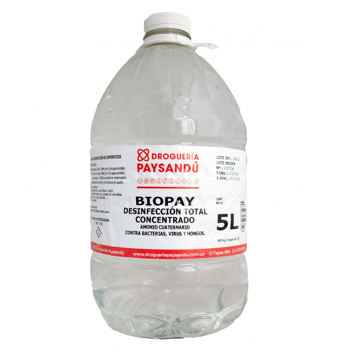 BIOPAY Desinfección Total Concentrado - 5 L 