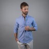 Camisa Oxford Celeste oscuro
