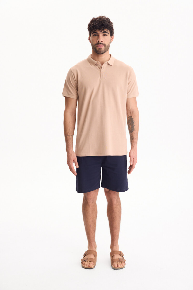 Remera Polo Viper Beige