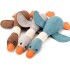 Juguete Peluche Perro Mascota Masticable Pato Calidad Color Variante Gris