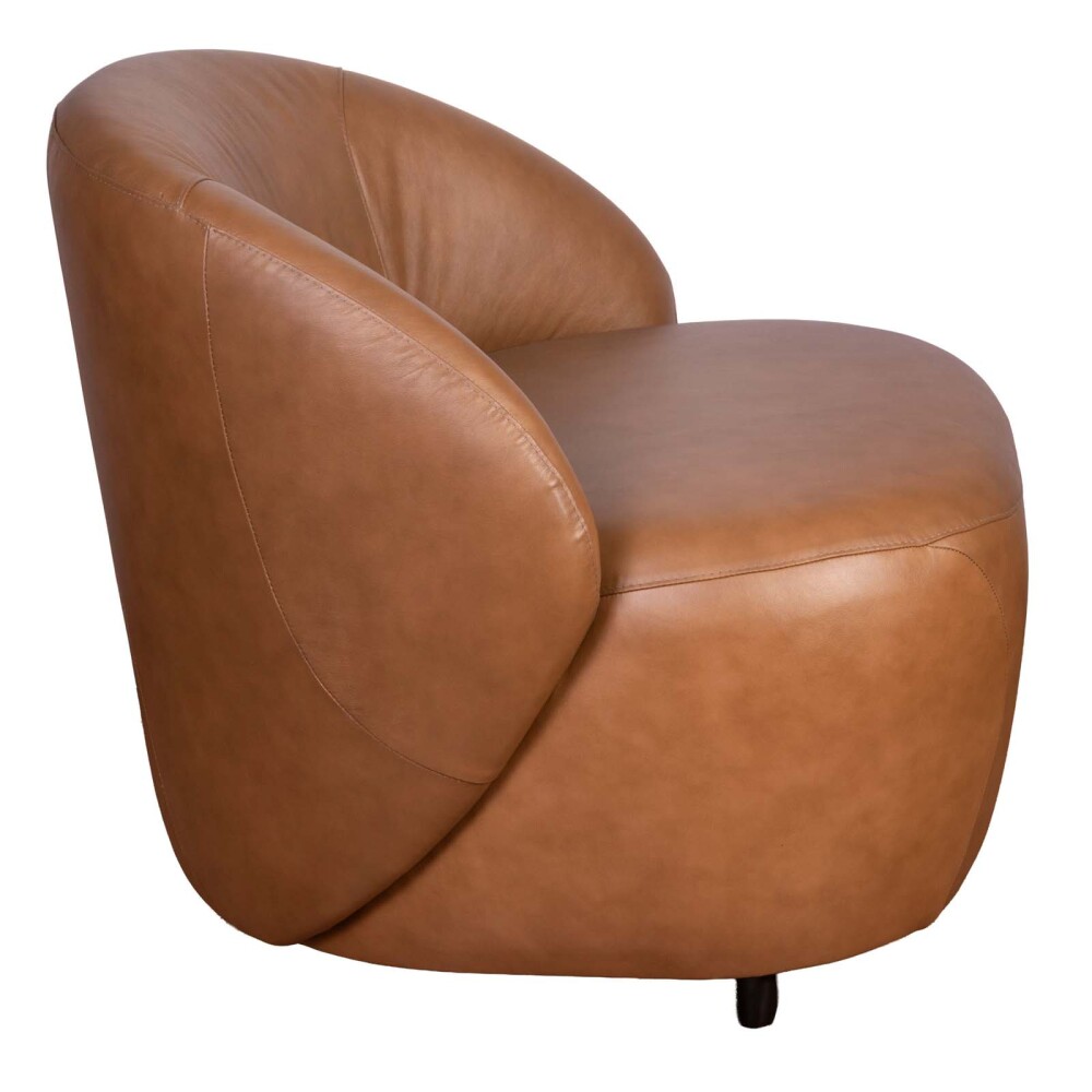 BUTACA 1 CUERPO CUERO-100-NATURAL MARRON ZOE CAMEL