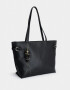 Shopper Cartera Shopper Con Charm - Negro