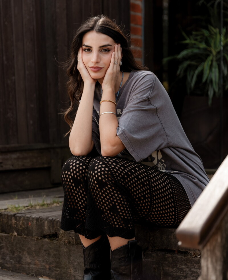 Pantalón calado negro