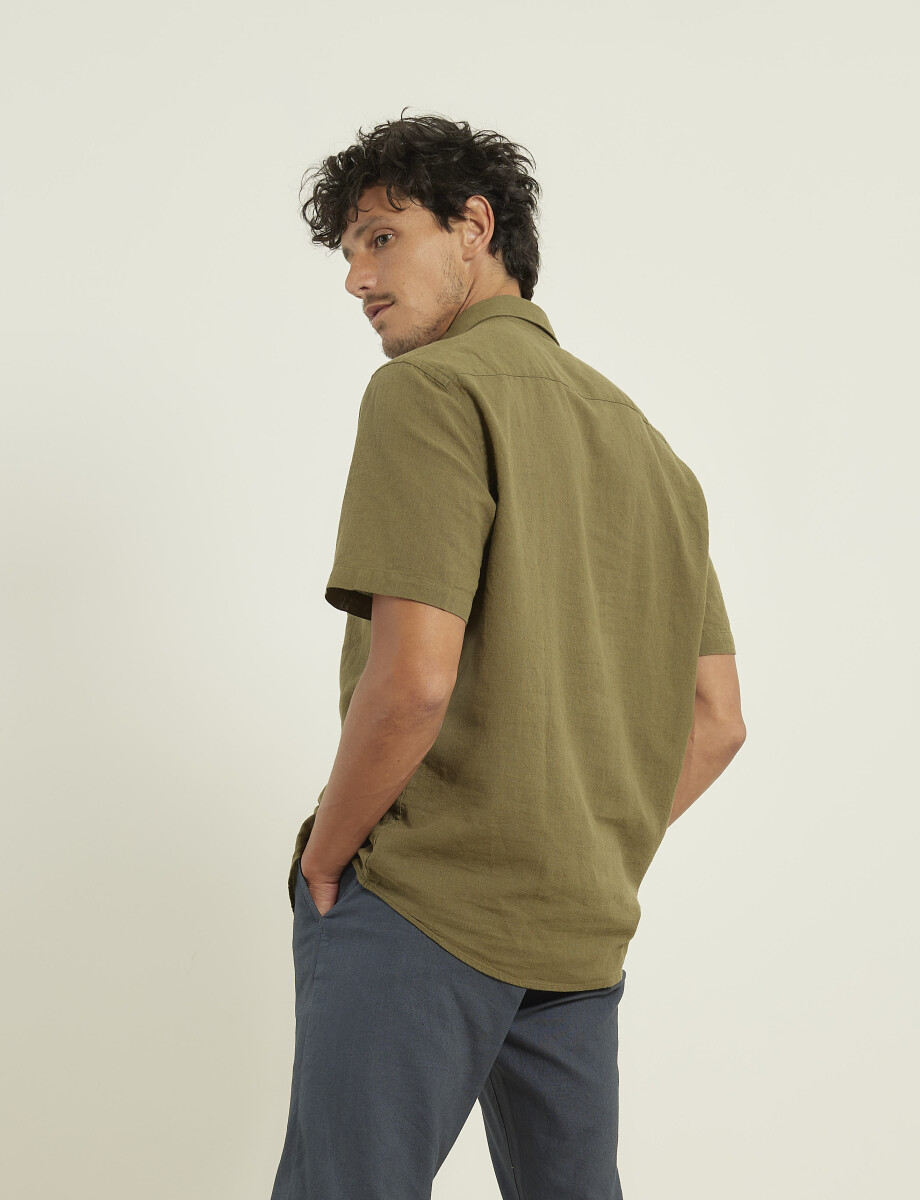 012265 CAMISA HARRINGTON LABEL Verde